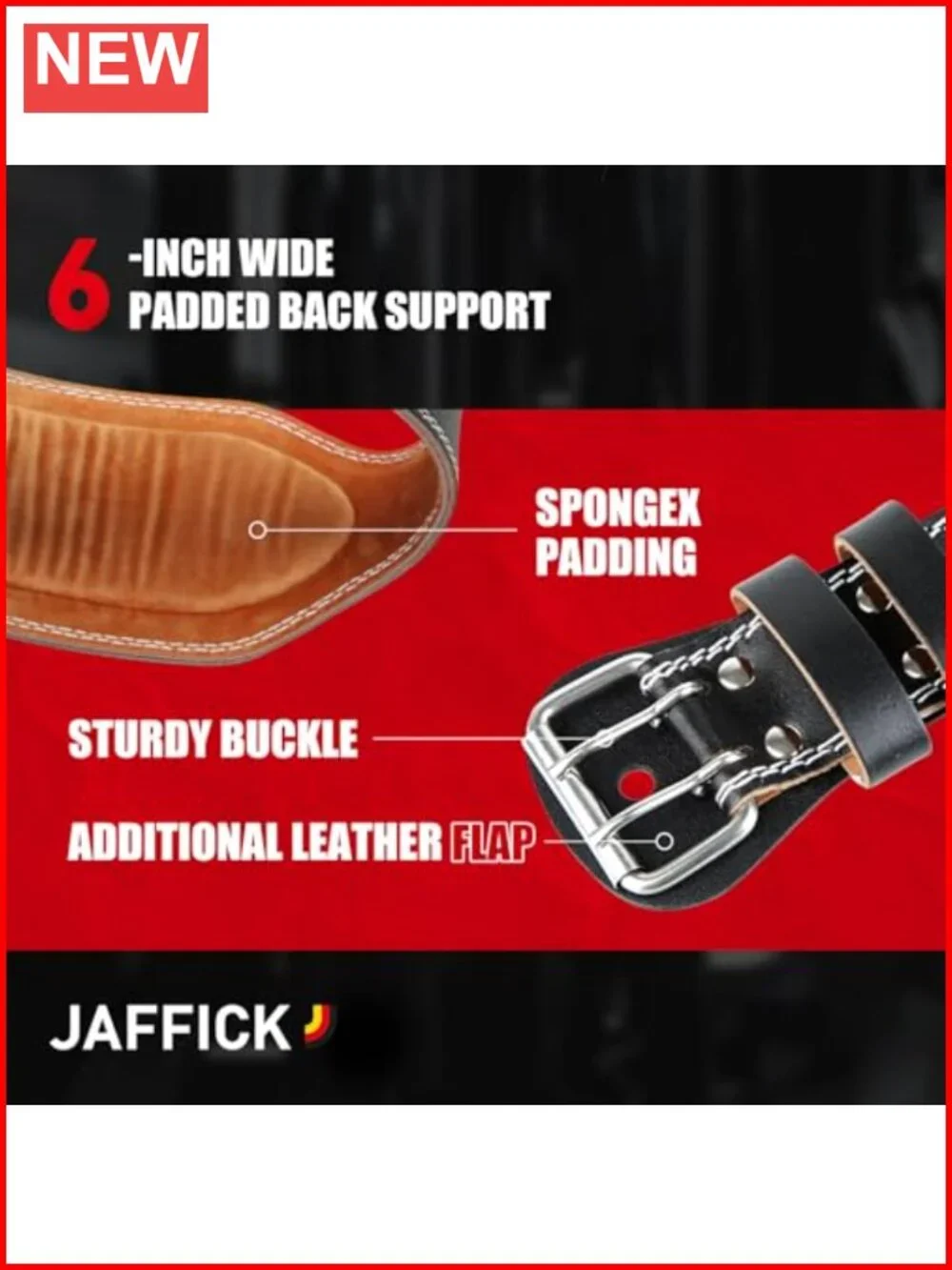 Genuine Leather Weight Lifting Belt for Men Gym Powerlifting Heavy Duty Back
